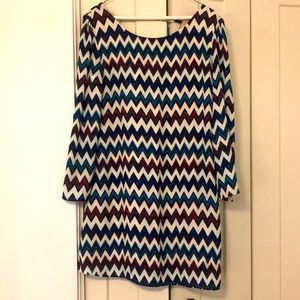 Long Sleeve Shift Dress